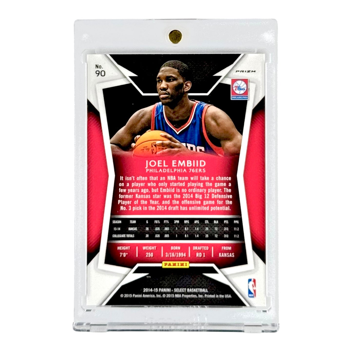 Joel Embiid 2014-15 Panini Select Silver Rookie RC #90