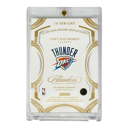 Chet Holmgren 2024-25 Flawless Frame Signature Auto 6/8 #FFR-CHT