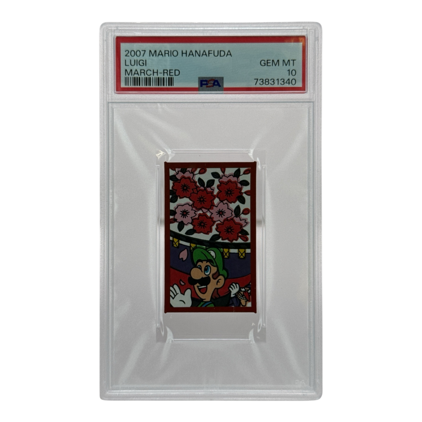 Luigi 2007 Mario Hanafuda March Red PSA 10