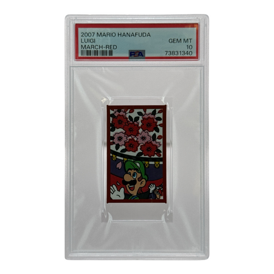 Luigi 2007 Mario Hanafuda March Red PSA 10