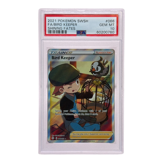 Bird Keeper 2021 Pokemon SWSH Shining Fates Full Art #066 PSA 10