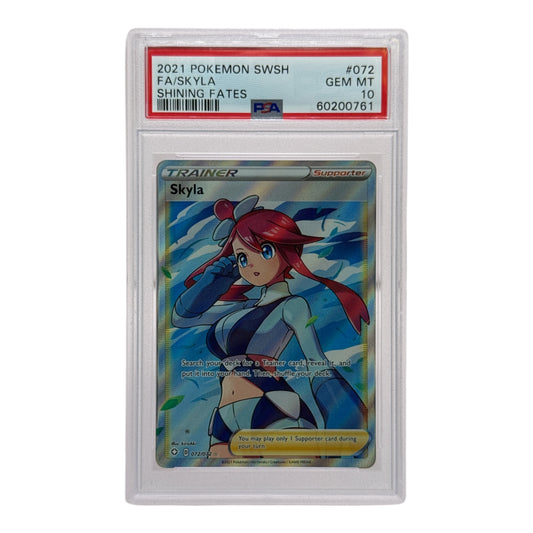 Skyla 2021 Pokemon SWSH Shining Fates Full Art #072 PSA 10