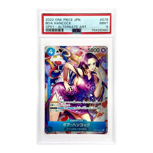 Boa Hancock 2022 One Piece Japanese OP-01 #078 Alt Art PSA 9