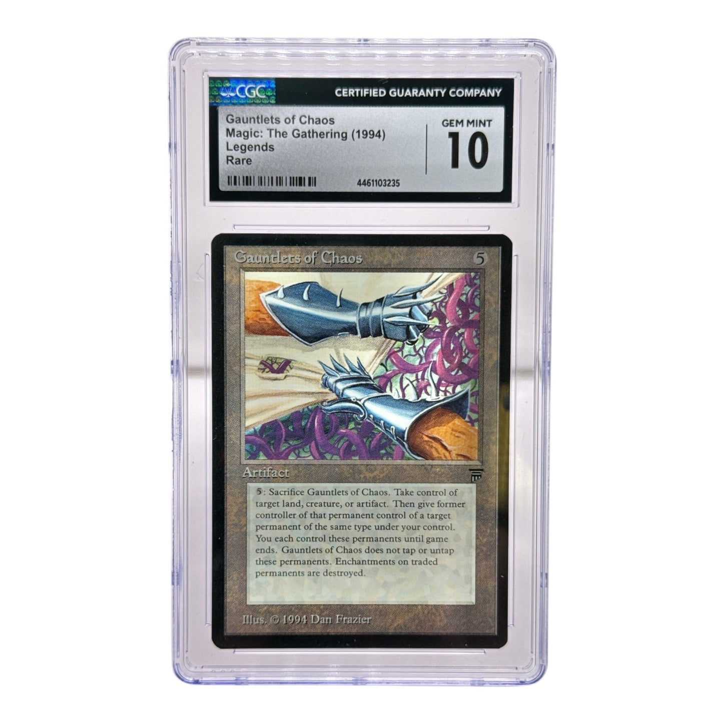 Magic The Gathering 1994 Legends Gauntlets Of Chaos CGC 10