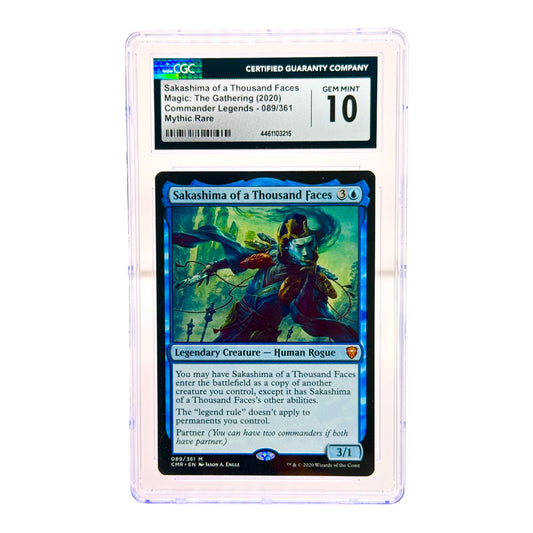 Magic the Gathering 2020 Commander Legends Sakashima Of A Thousand Faces CGC 10