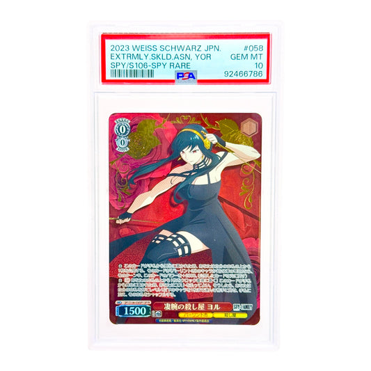 Yor 2023 Weiss Schwarz Japanese SPYR #058 PSA 10