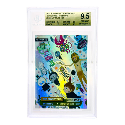 How2work The Monsters Series Two 1st Edition Kasing Lung Labubu #KS89 SR BGS 9.5