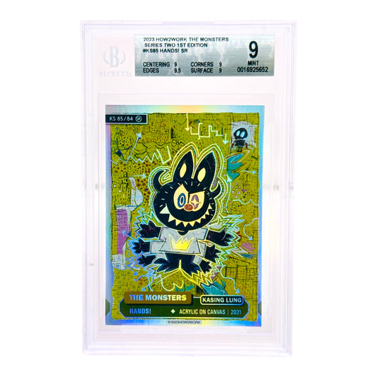 How2work The Monsters Series Two 1st Edition Kasing Lung Labubu #KS85 SR BGS 9