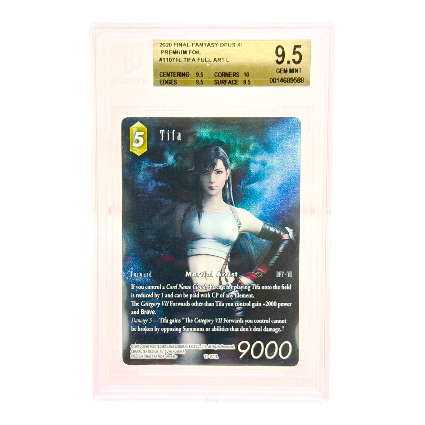 Tifa 2020 Final Fantasy Opus XI Full Art Foil Legend 11-071L BGS 9.5