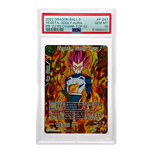 Vegeta Regional Championship Top 32 Promo 2022 Dragonball Super #P-247 PR PSA 10