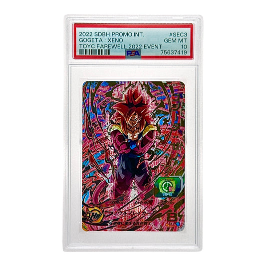 Gogeta Xeno 2022 Dragonball Super Heroes TOYC Farewell 2022 Event #SEC3 PSA 10