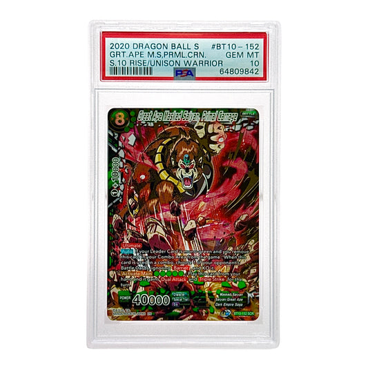 Great Ape 2020 Dragonball Super BT10-152 SCR PSA 10