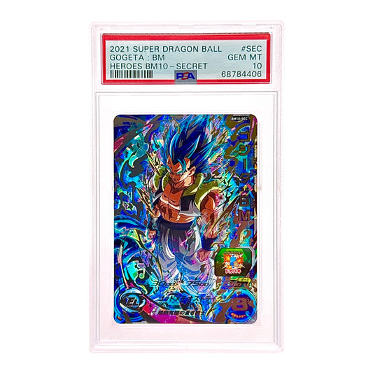 Gogeta BM 2021 Dragonball Super Heroes BM10 Secret #SEC PSA 10