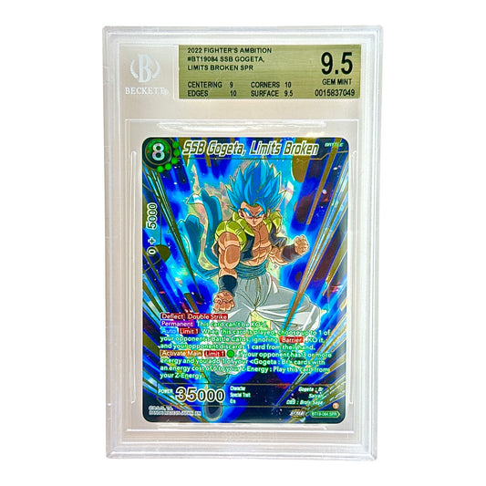 Gogeta 2022 Dragonball Super Card Game #BT19-084 BGS 9.5