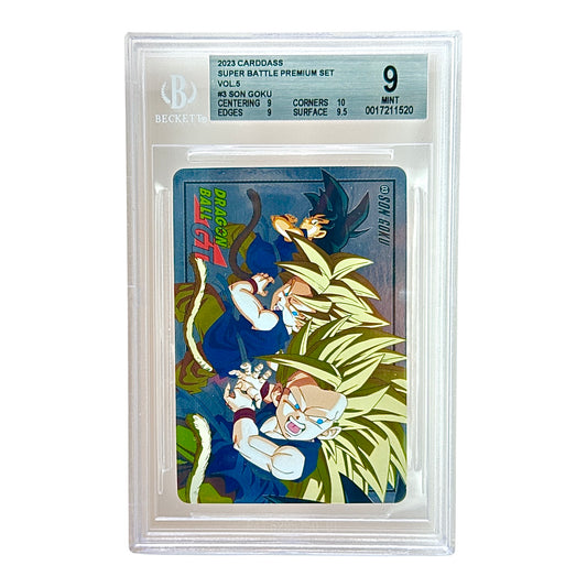 Son Goku 2023 Dragonball GT Bandai Carddass Super Battle Premium Set Vol.5 #3 BGS 9