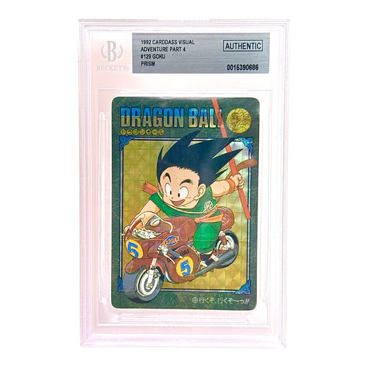 Goku 1992 Bandai Carddass Dragonball Visual Adventure #129 BGS Authentic