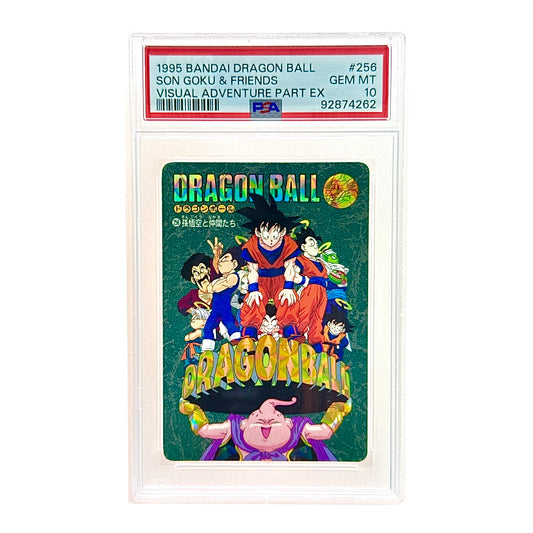 Son Goku & Friends 1995 Bandai Dragonball Visual Adventure Part EX #256 PSA 10