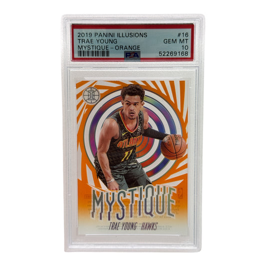 Trae Young 2019-20 Panini Illusions Mystique Orange #16 PSA 10