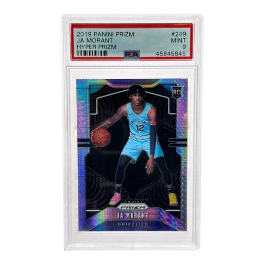 Ja Morant 2019-20 Panini Prizm Hyper Rookie RC #249 PSA 9