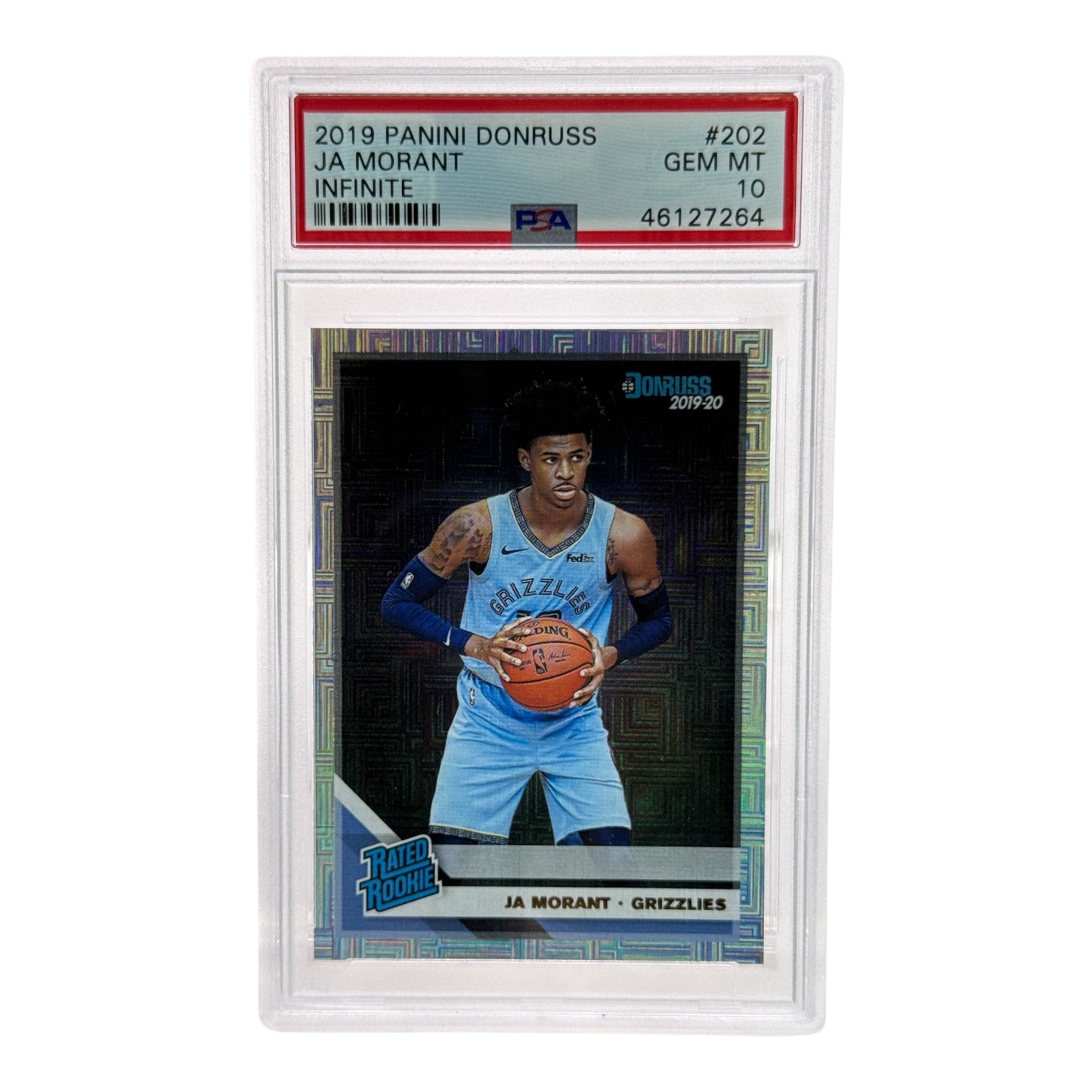 Ja Morant 2019-20 Panini Donruss Infinite Rookie RC #202 PSA 10