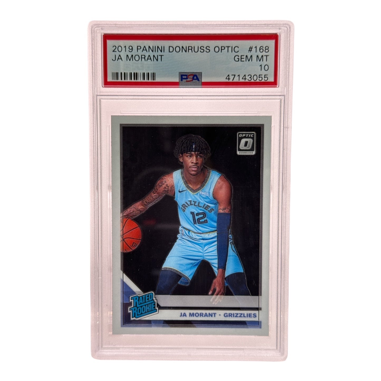 Ja Morant 2019-20 Panini Donruss Optic Rated Rookie RC #168 PSA 10