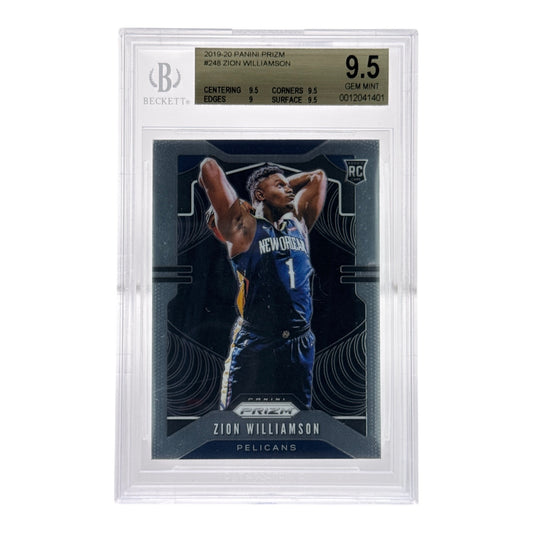 Zion Williamson 2019-20 Panini Prizm Rookie RC #248 BGS 9.5