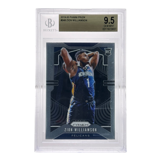 Zion Williamson 2019-20 Panini Prizm Rookie RC BGS 9.5 #248 No Sub