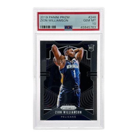 Zion Williamson 2019-20 Panini Prizm Rookie RC #248 PSA 10