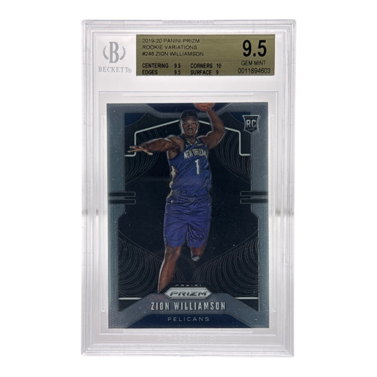 Zion Williamson 2019-20 Panini Prizm Rookie RC Variation #248 BGS 9.5