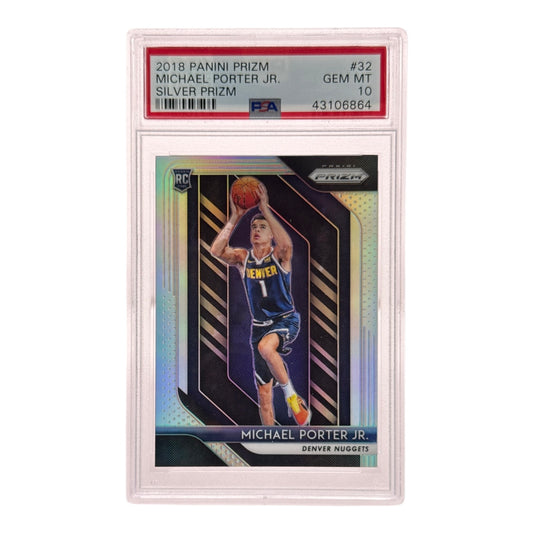 Michael Porter JR. 2018-19 Panini Prizm Silver Rookie RC #32 PSA 10