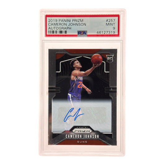 Cameron Johnson 2019-20 Panini Prizm Rookie RC Auto #257 PSA 9