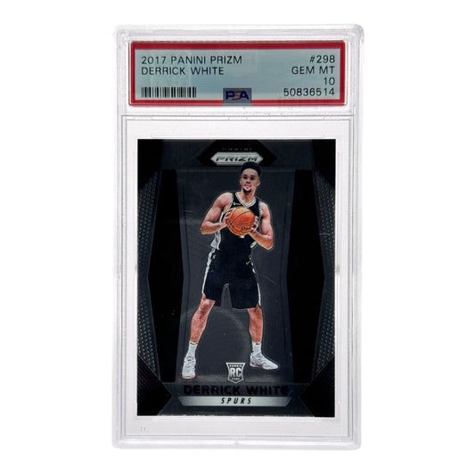 Derrick White 2017-18 Panini Prizm Rookie RC #298 PSA 10