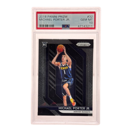 Michael Porter JR. 2018-19 Panini Prizm Rookie RC #32 PSA 10