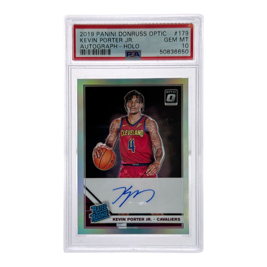 Kevin Porter Jr. 2019-20 Panini Donruss Optic Auto Holo Rookie RC #179 PSA 10