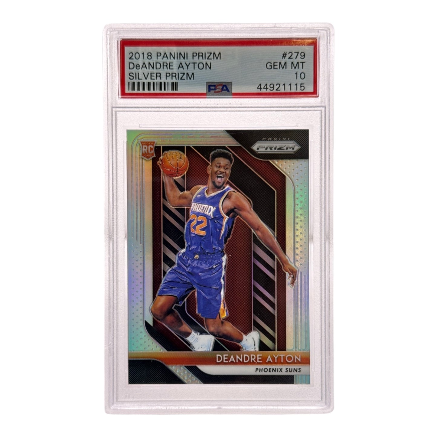 Deandre Ayton 2018-19 Panini Prizm Silver Rookie RC #279 PSA 10