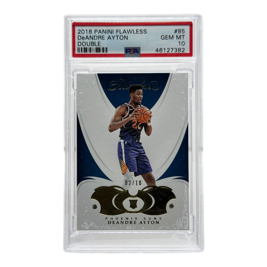 Deandre Ayton 2018-19 Panini Flawless Double Diamond Rookie RC Gold 02/10 #85 PSA 10