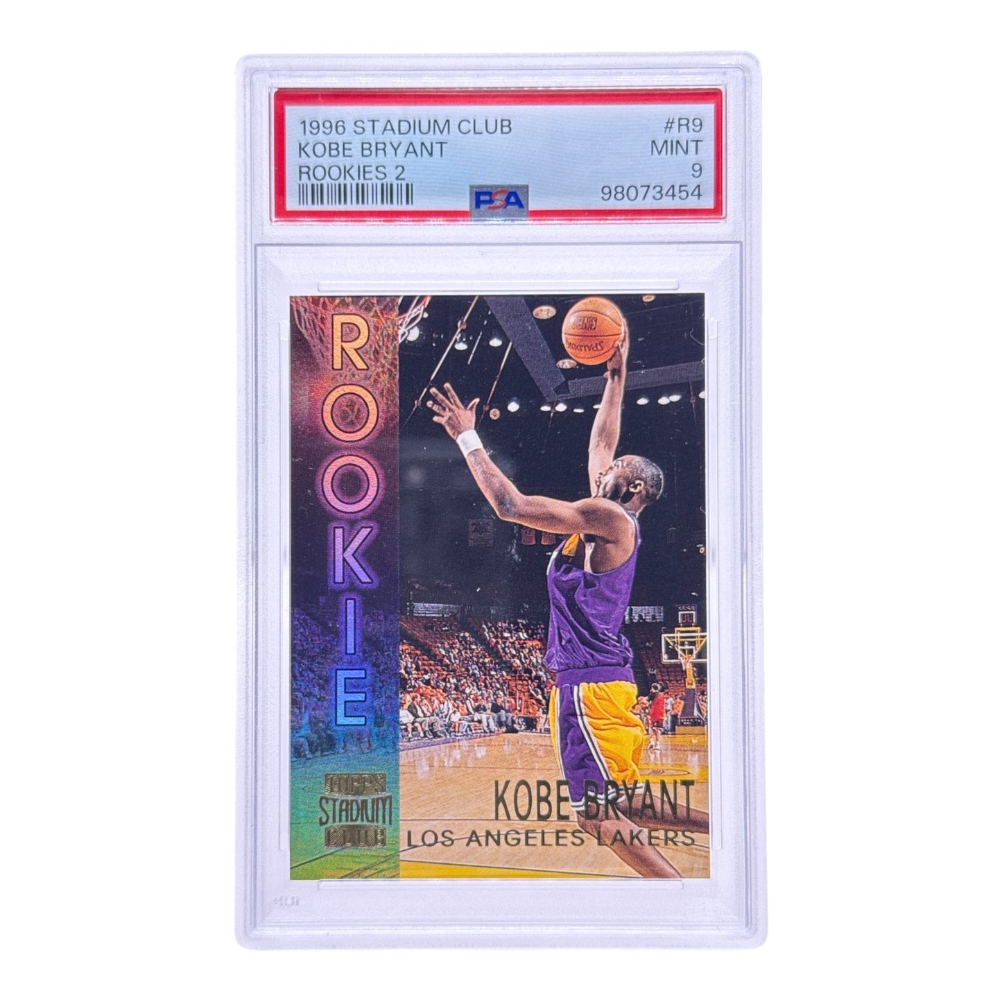 Kobe Bryant 1996 Topps Staidum Club Rookie RC #R9 PSA 9