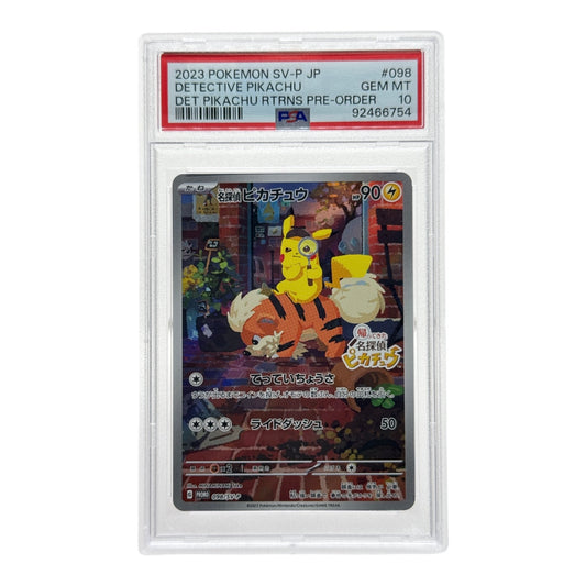 Detective Pikachu Pokemon Switch Pre Order Promo PSA 10 #098