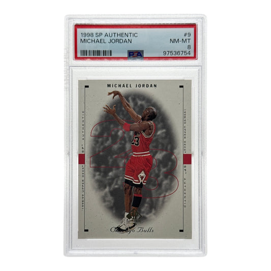 Michael Jordan 1998 Upper Deck SP Authentic #9 PSA 8