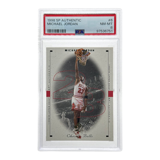 Michael Jordan 1998 Upper Deck SP Authentic #6 PSA 8