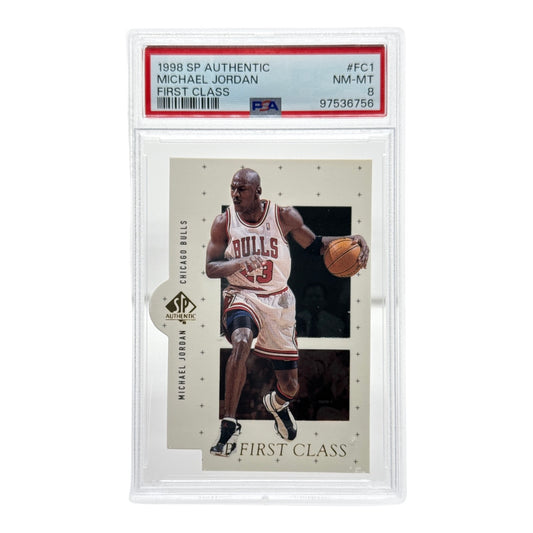 Michael Jordan 1998 Upper Deck SP Authentic First Class #FC1 PSA 8