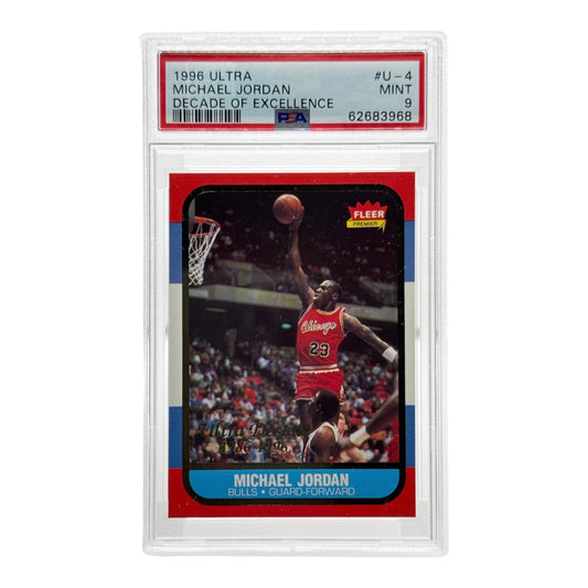 Michael Jordan 1996 Fleer Decade of Excellence #4 PSA 9