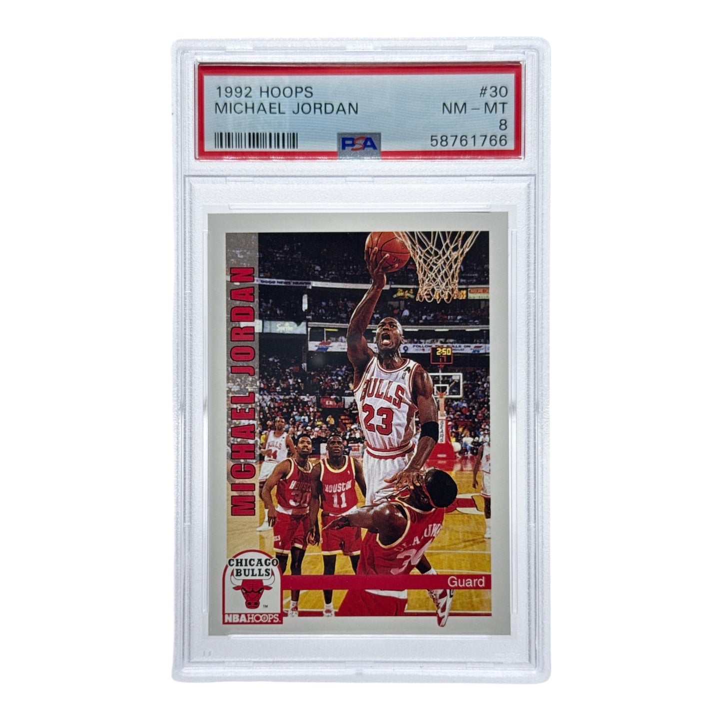 Michael Jordan 1992-92 NBA Hoops #30 PSA 8