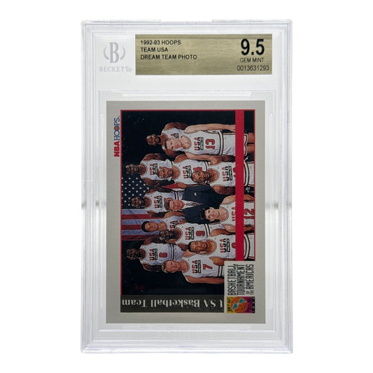 Team USA 1992-93 Hoops Dream Team Photo BGS 9.5 No Sub Grades