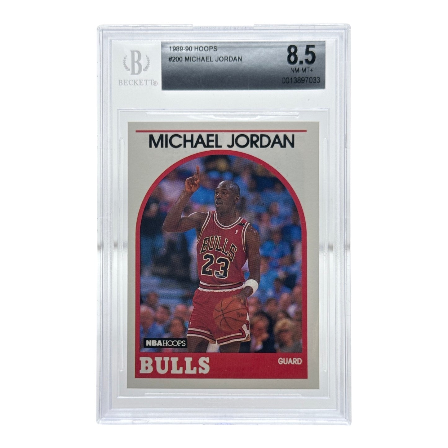 Michael Jordan 1989-90 NBA Hoops BGS 8.5 No Sub Grades