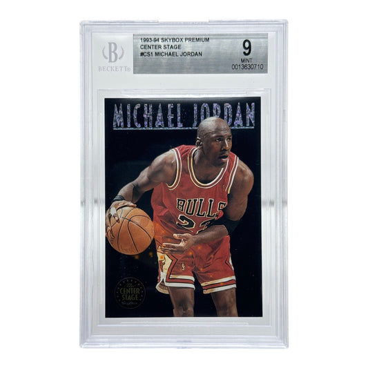 Michael Jordan 1993-94 Skybox Premium Center Stage #CS1 BGS 9 No Sub Grades