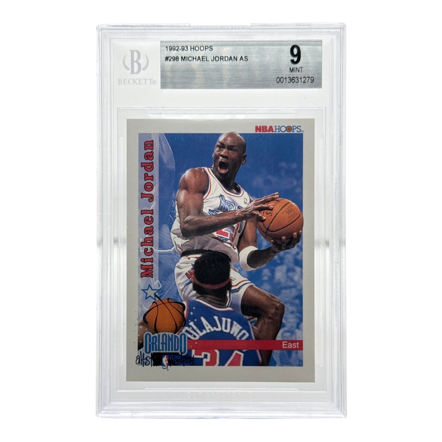 Michael Jordan 1992-93 NBA Hoops All Star East #298 BGS 9 No Sub Grades