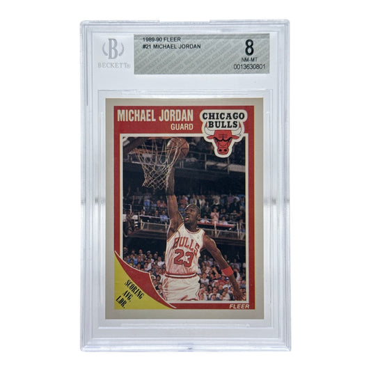 Michael Jordan 1989-90 Fleer #21 BGS 8 No Sub Grades