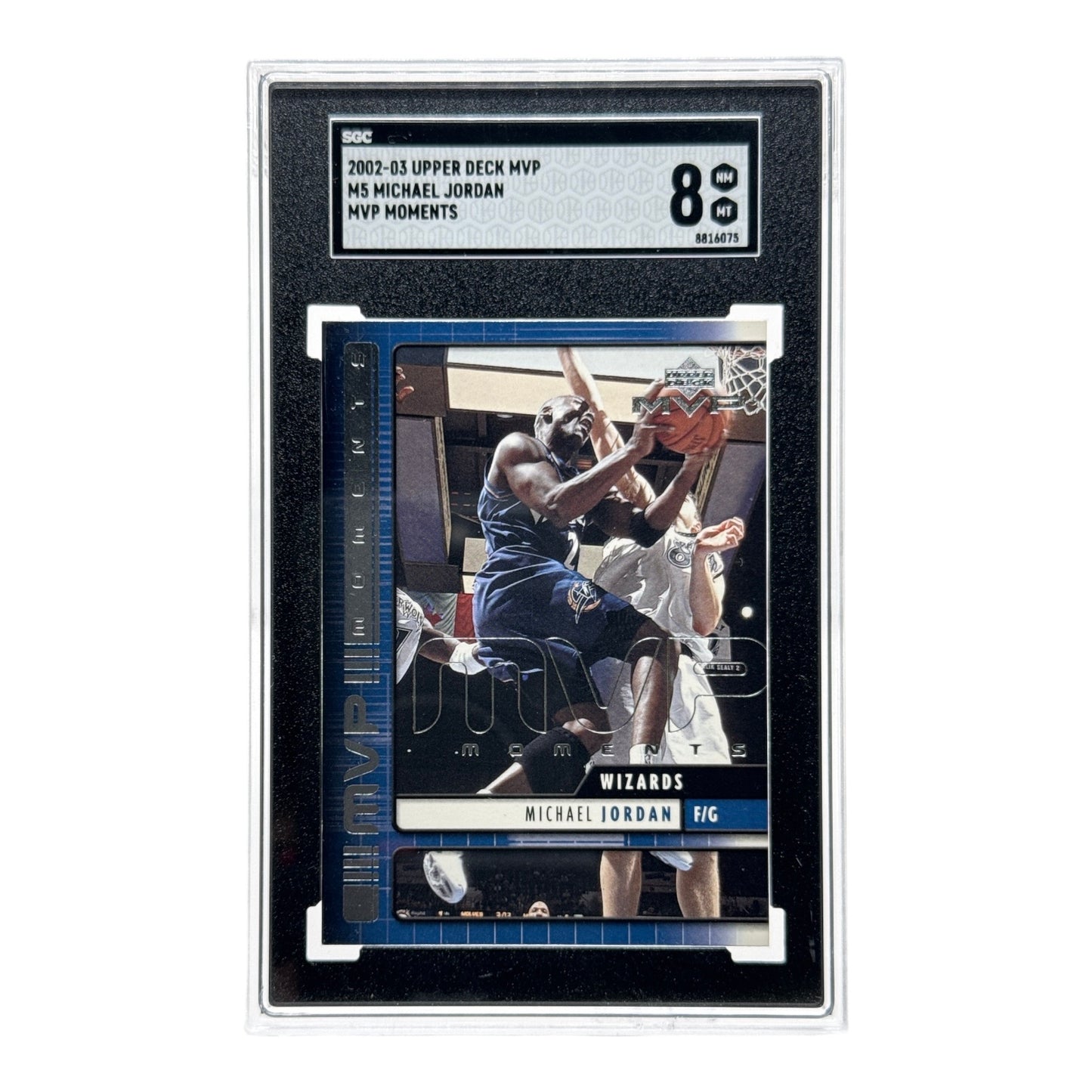 Michael Jordan 2002-03 Upper Deck MVP Moments #M5 SGC 8