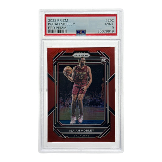 Isaiah Mobley 2022-23 Panini Prizm Red Rookie RC 175/299 #252 PSA 9